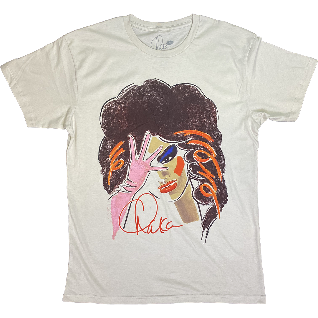 "Illustration" T-Shirt in Bone White