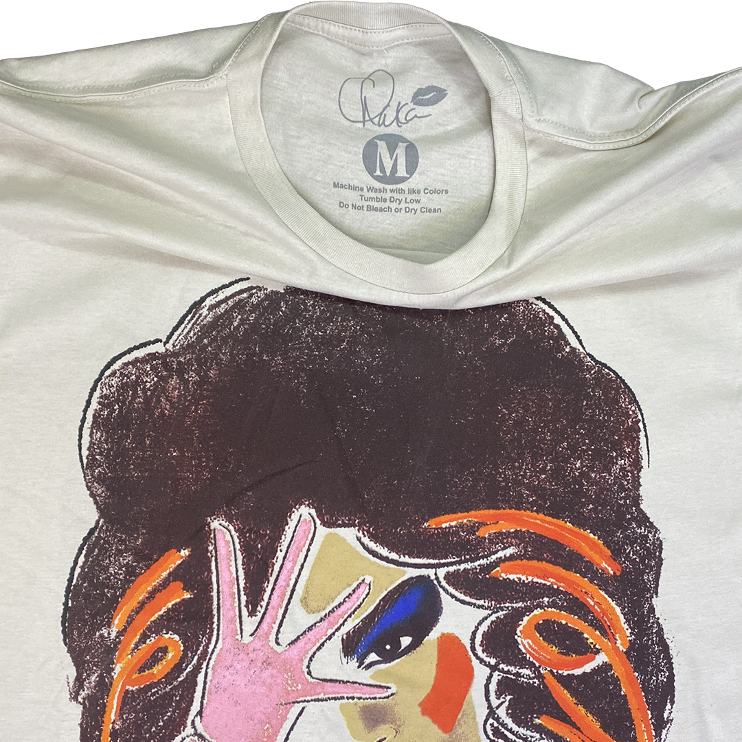 "Illustration" T-Shirt in Bone White