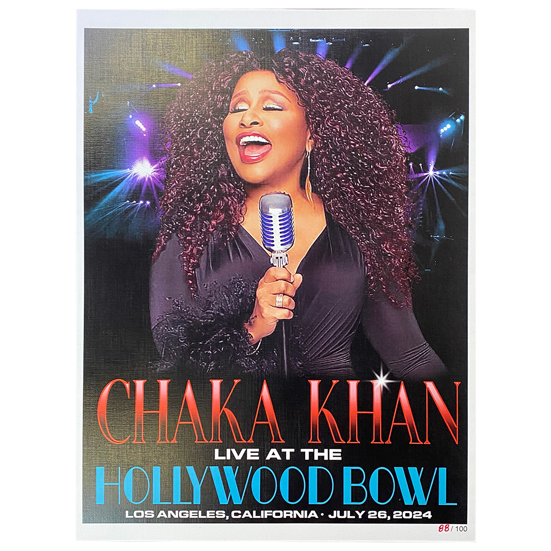 Chaka Khan "Live At The Hollywood Bowl" Limited Edition Poster