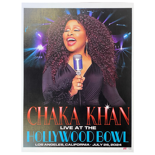 Chaka Khan "Live At The Hollywood Bowl" Limited Edition Poster