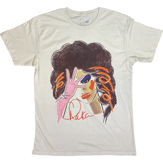 "Illustration" T-Shirt in Bone White